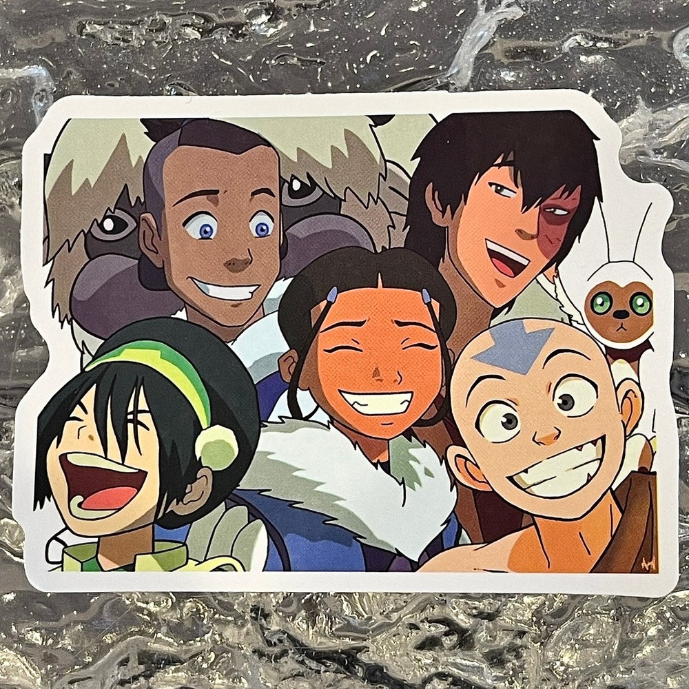 5/$10 Waterproof Vinyl Decorative Stickers: Avatar Airbender